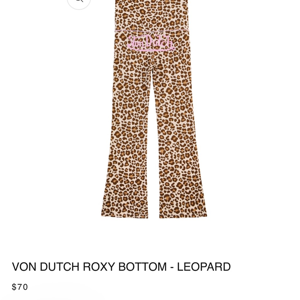 NWT Von Dutch Roxy Cheetah Pant
